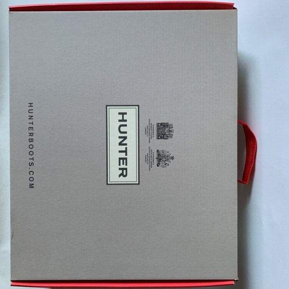 NEW RARE HUNTER Refined Short Gloss Rain Boots NAVY Size 7 - Picture 15 of 16